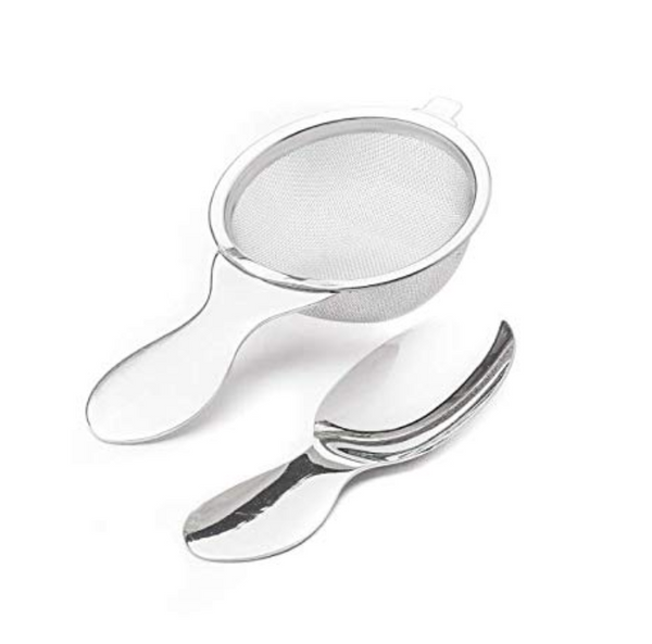 Baking Tool Set: Matcha Powder, Cocoa Powder, Flour, Powdered Sugar Sifter  Spoon - White